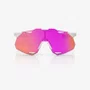 OCULOS 100% HYPERCRAFT XS MATTE WHITE/PINK HIPER VITAL PINK MIRROR LENS PRETO
