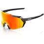 OCULOS 100% KORBIN GLOSS METALLIC BLACK HIPER RED MULTILAYER MIRROR PRETO