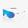 OCULOS 100% S2 MATTE WHITE HIPER BLUE MULTILAYER MIRROR LENS