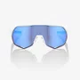 OCULOS 100% S2 MATTE WHITE HIPER BLUE MULTILAYER MIRROR LENS