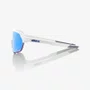 OCULOS 100% S2 MATTE WHITE HIPER BLUE MULTILAYER MIRROR LENS
