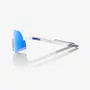 OCULOS 100% S3 MATTE WHITE HIPER BLUE MIRROR LENS