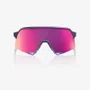OCULOS 100% S3 SATIN STORM METALLIC PURPLE MIRROR LENS PRETO