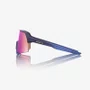OCULOS 100% S3 SATIN STORM METALLIC PURPLE MIRROR LENS PRETO