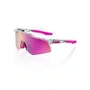 OCULOS 100% SPEEDCRAFT XS POLISHED TRANSLUCENT GREY PURPLE MULTILAYER MIRROR LENS
