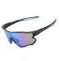OCULOS CICLISMO EL54 LENTE POLICARBONATO COLORS UV400 PRETO/AZUL