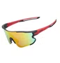 OCULOS CICLISMO EL54 LENTE POLICARBONATO COLORS UV400 VERMELHO/PRETO