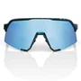 Oculos De Ciclismo 100% S3 Matte Black Hiper Blue Multilayer Mirror Lens