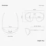 OCULOS SCICON AEROSCOPE BRANCO LENTE AZUL
