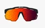 OCULOS SCICON AEROSHADE KUNKEN CARBON MATT LENTE MONOGRAMA VERMELHO
