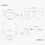 Oculos Scicon Ciclismo Aerostorm Azul Lente Azul