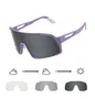 OCULOS CICLISMO EL655 LENTE FOTOCROMATICA ROXO/VERDE